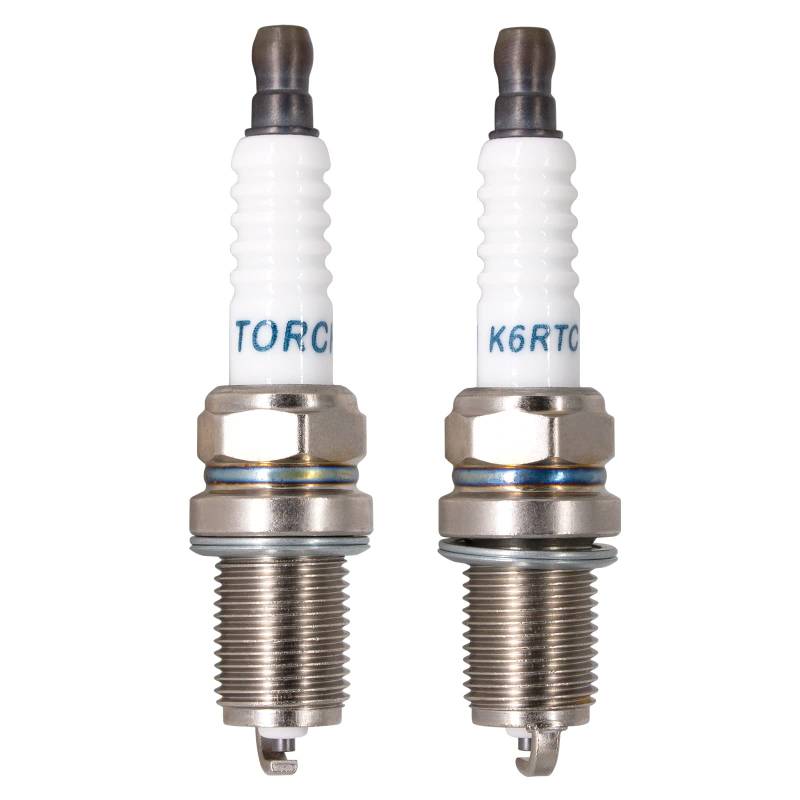 TORCH 2pcs K6RTC Solides Terminal Zündkerze Alternative Zündkerzen Modelle sind BKR5E-11 V-Line 33 BKR6E BKR6ES FR6E-D Zündkerze, für K20PR-U Zündkerze, für DR15YC Zündkerze, für RC10YC Zündkerze, OEM von Torch