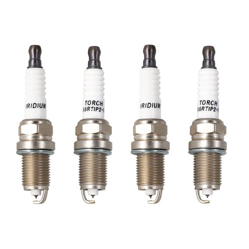 TORCH 4pcs Iridium Zündkerzen K6RTIP2-11 Ersetzen für Den so KJ20CR11 Zündkerzen, für TO YOTA 90098-70065 Zündkerzen, für HO NDA 98079-5614P Zündkerzen, für MAZ DA F286-18-110 Iridium Zündkerzen, OEM von Torch