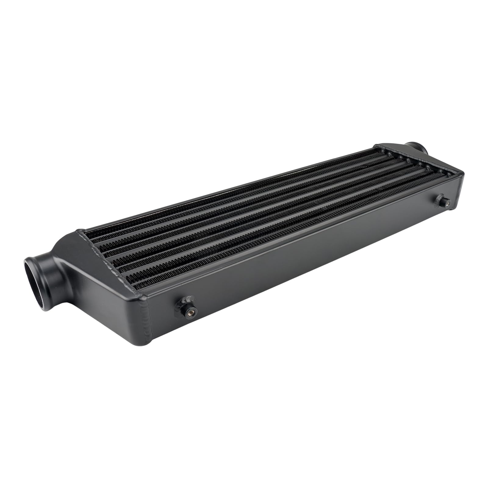 Torchbeam Universal Ladeluftkühler aus Aluminium für Einlass und Auslass, 74 x 24 x 7 cm, Frontmontage, Schwarz von Torchbeam