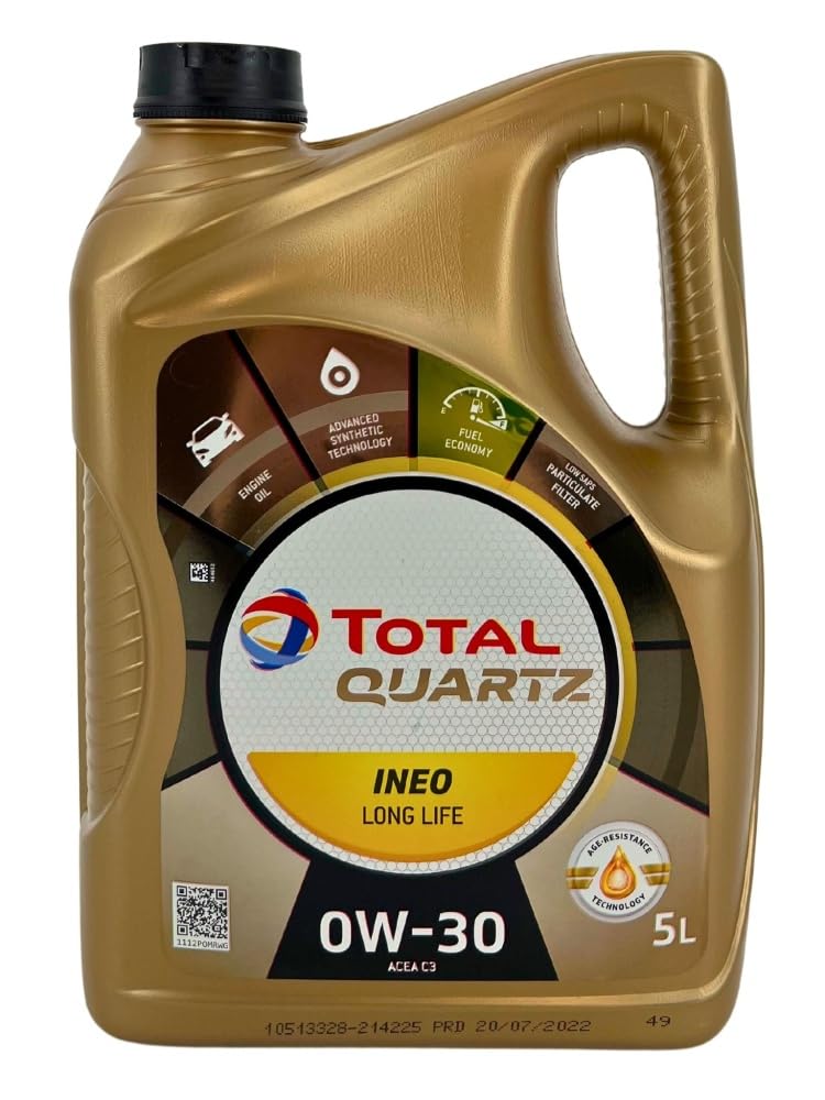 Motoröl Quarz Ineo Long Life 0W-30-5 Liter von TotalEnergies