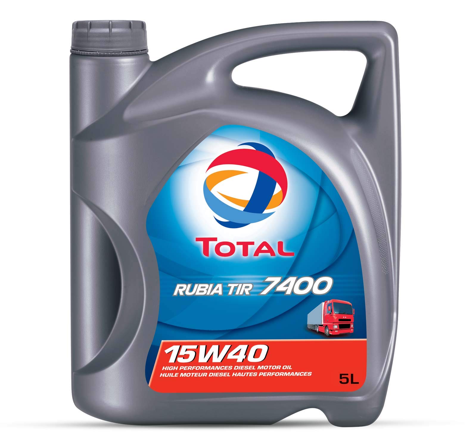 Total Motoröl Motorenöl Schmierung Schmiermittel Rubia Tir 7400 15W-40 5L 148585 von Total