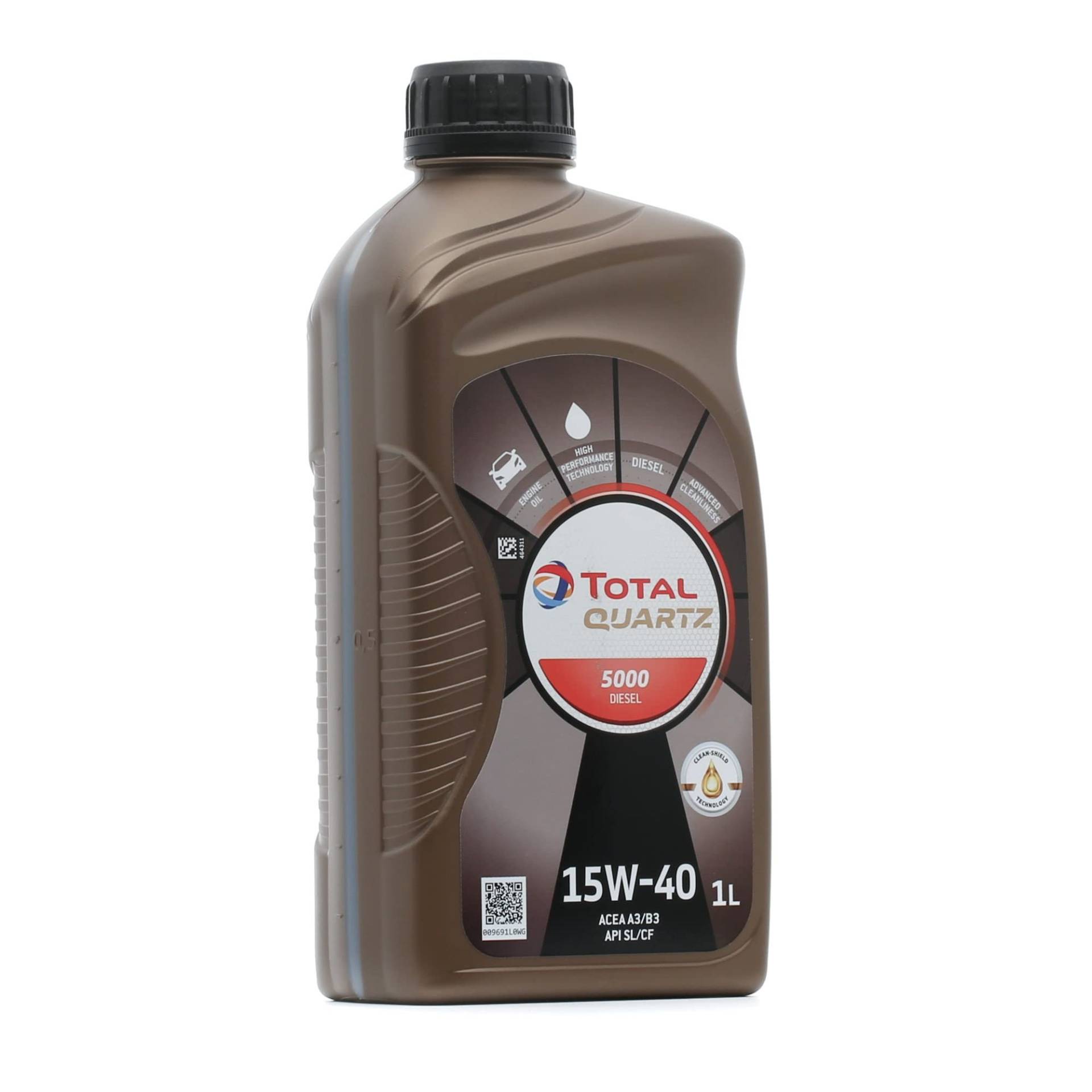 Total Motoröl Quartz Diesel 5000 15W40, 1 Liter von Total