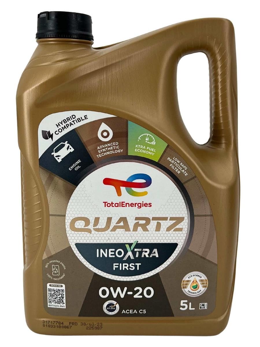 Total Xtra First Quarz ÖL FÜR Auto 5L QUARTZINEO 0W20, vergoldet ACTOIN0W205L von Total