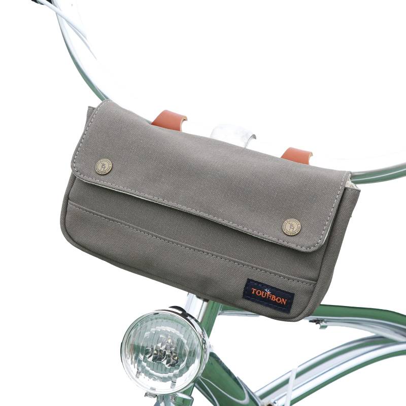 Tourbn TOURBON Wasserdichte Segeltuch Fahrradtaschen Fahrradtasche Lenkertasche Grau von Tourbn