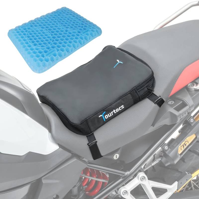 Sitzbank Kissen TPE Gel S kompatibel für BMW R 1200 GS/Adventure schwarz von Tourtecs