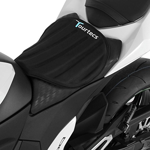 Tourtecs - Motorrad Sitzauflage für Gel Pad Sitzbank Gelkissen Neopren M Schwarz Komfortkissen Motorrad von Tourtecs