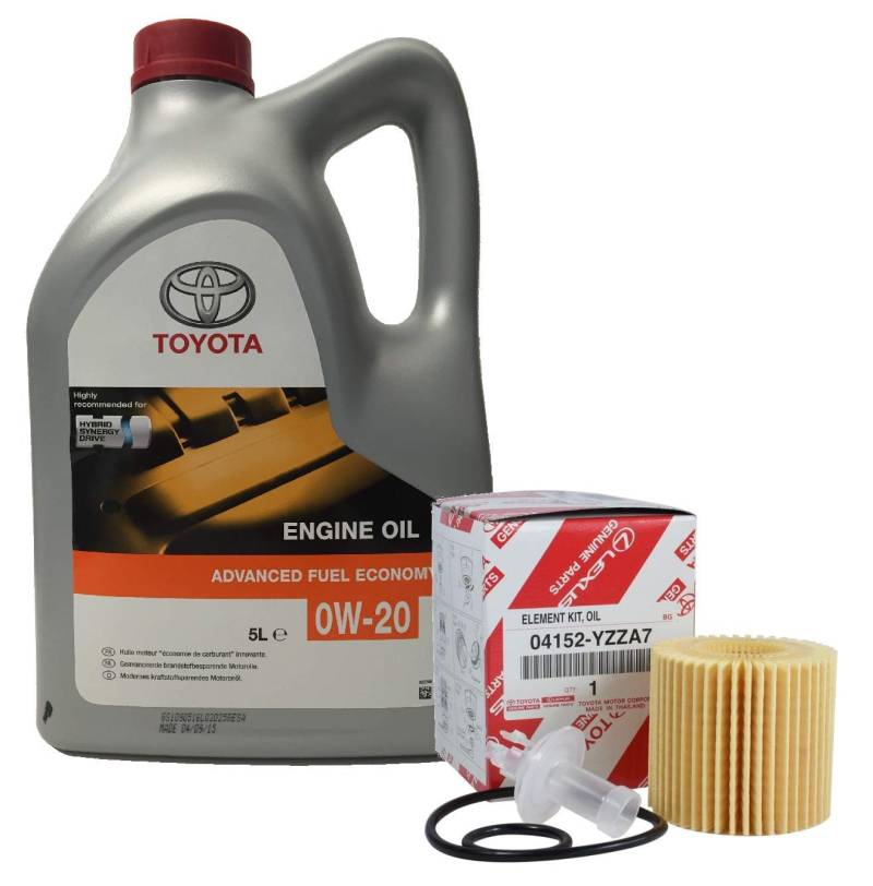 oyota Genuine Service Kit Hybrid Engine Oil 0W-20 5 litres 04152-YZZA7 von Toyota