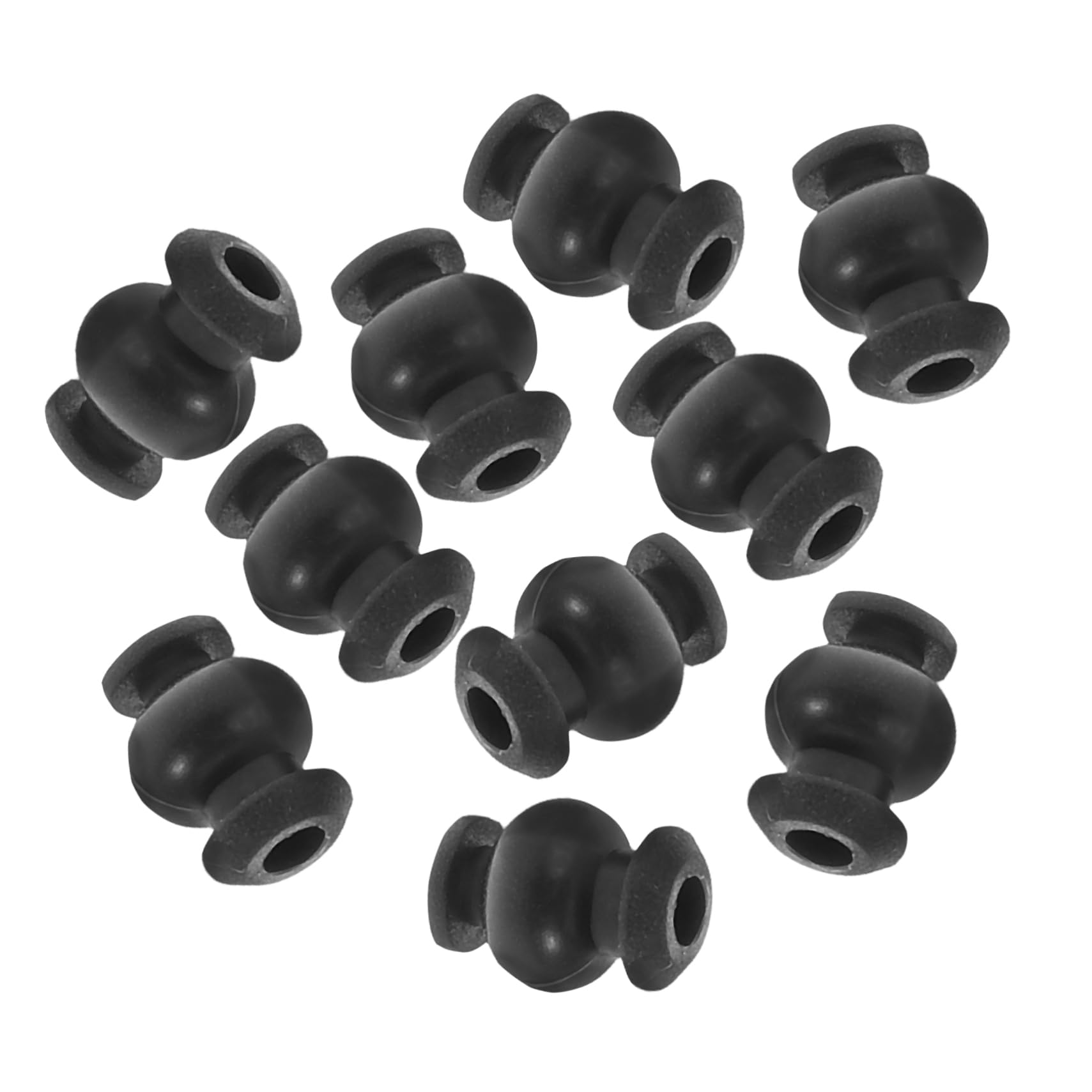 Toyvian 10 Stück Stoßdämpfende Gummibälle, Schwarze Silikonhalterung, Stoßdämpfungsbälle, Anti-vibrationsdämpfer-bälle von Toyvian