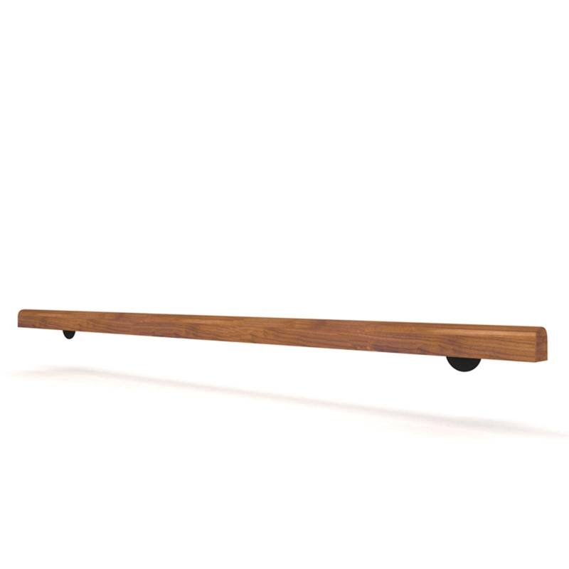 Rutschfeste Treppenhandläufe aus Massivholz an der Wand,Handläufe aus Holz für den Innenbereich der Villa,einfacher Industriestil,Door Handle Stair Railing Holder with Brackets(300cm/118.1in/9.8ft) von Tqertrtfxa