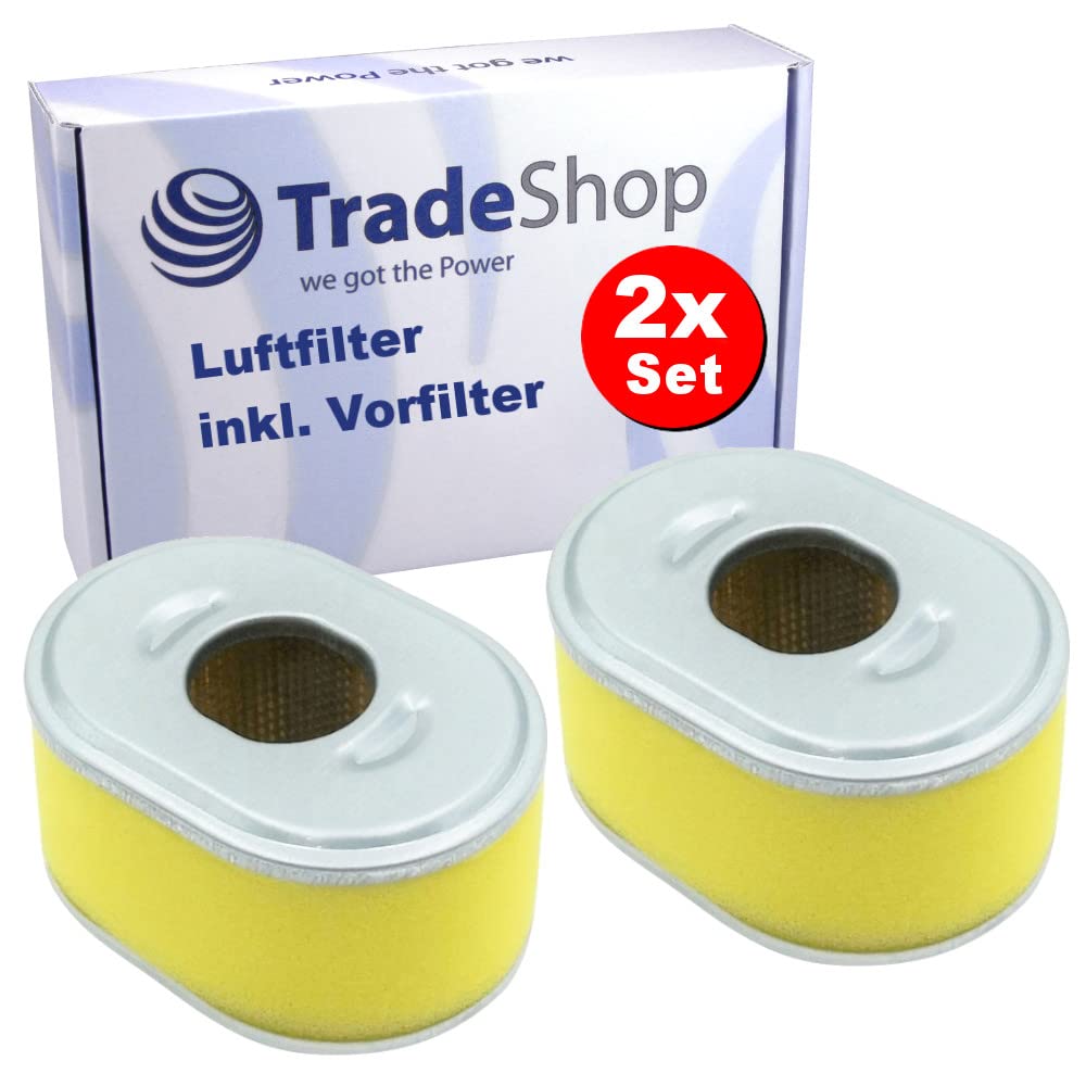 2x Trade-Shop Filter-Set (Luftfilter + Vorfilter) kompatibel mit Honda EG1400XK1 F501 F501K1 F501K2 FC600 FC600K1 FR600 FR650 FR750 WMP20X WMP20X1 von Trade-Shop