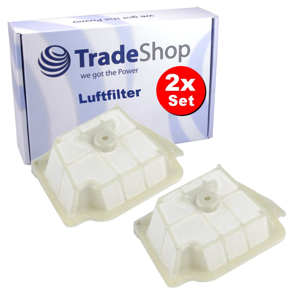 2x Trade-Shop Luftfilter/Tuchfilter kompatibel mit Stihl MS341 MS361 ersetzt 1135-120-1600 1135-120-1601 11351201600 11351201601 von Trade-Shop