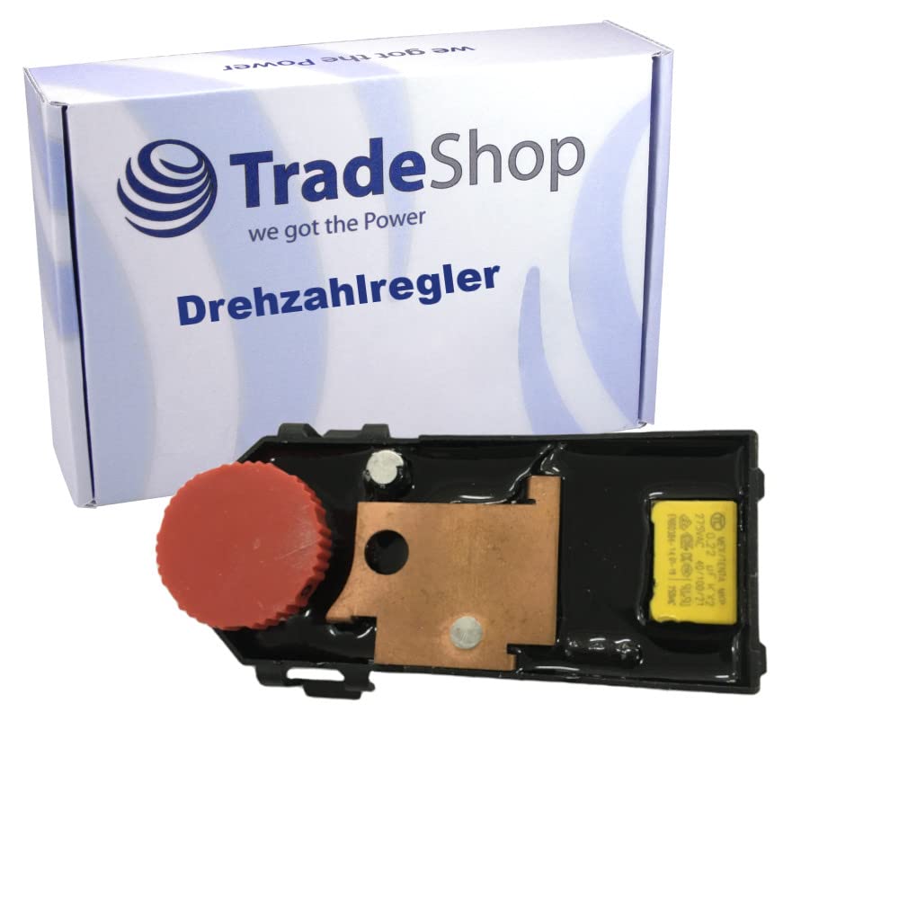 Trade-Shop Ersatz Drehzahlregler/Geschwindigkeitsregler für Bosch GBR 15 CA, GBR 15 CAG, GWS 12-125 CIEPX, GWS 15-125 CI ersetzt 1607233476 von Trade-Shop