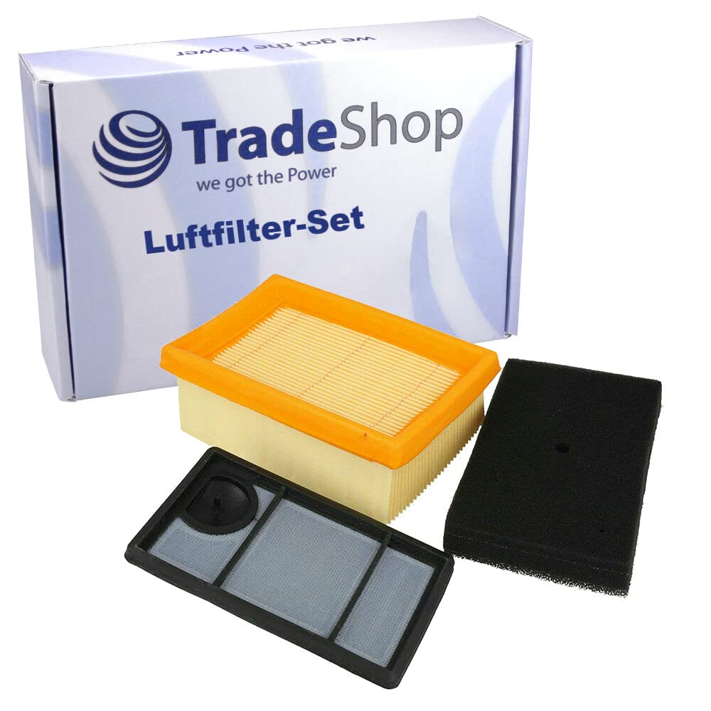 Trade-Shop Luftfilter-Set (Hauptfilter, Innenfilter, Vorfilter) für Stihl Trennschleifer Trennsägen wie TS400 ersetzt 4223-140-1800 4223-141-0300 von Trade-Shop