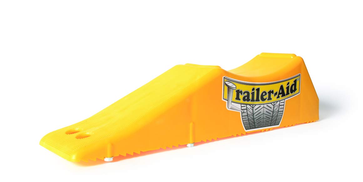 Trailer Aid Tandem-Reifenwechselrampe, der schnelle und einfache Weg, um einen flachen Reifen eines Anhängers, hält bis zu 6,8 kg, 11,4 cm Lift (gelb) von Trailer-Aid