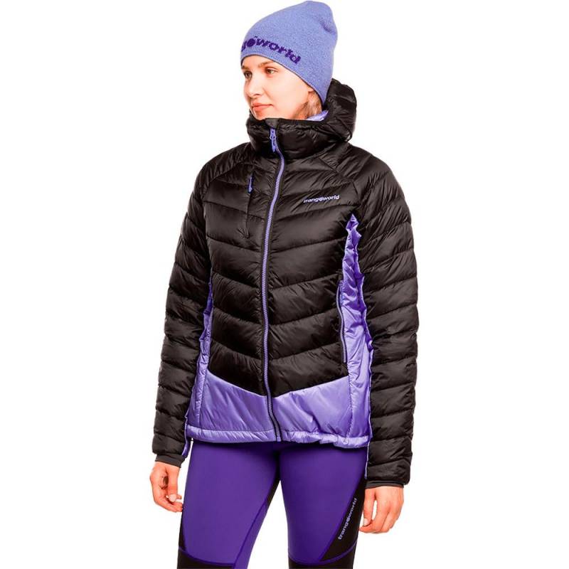 TRANGO RULHE Jacke SCHWARZ/HELLBLAU S Damen von Trango