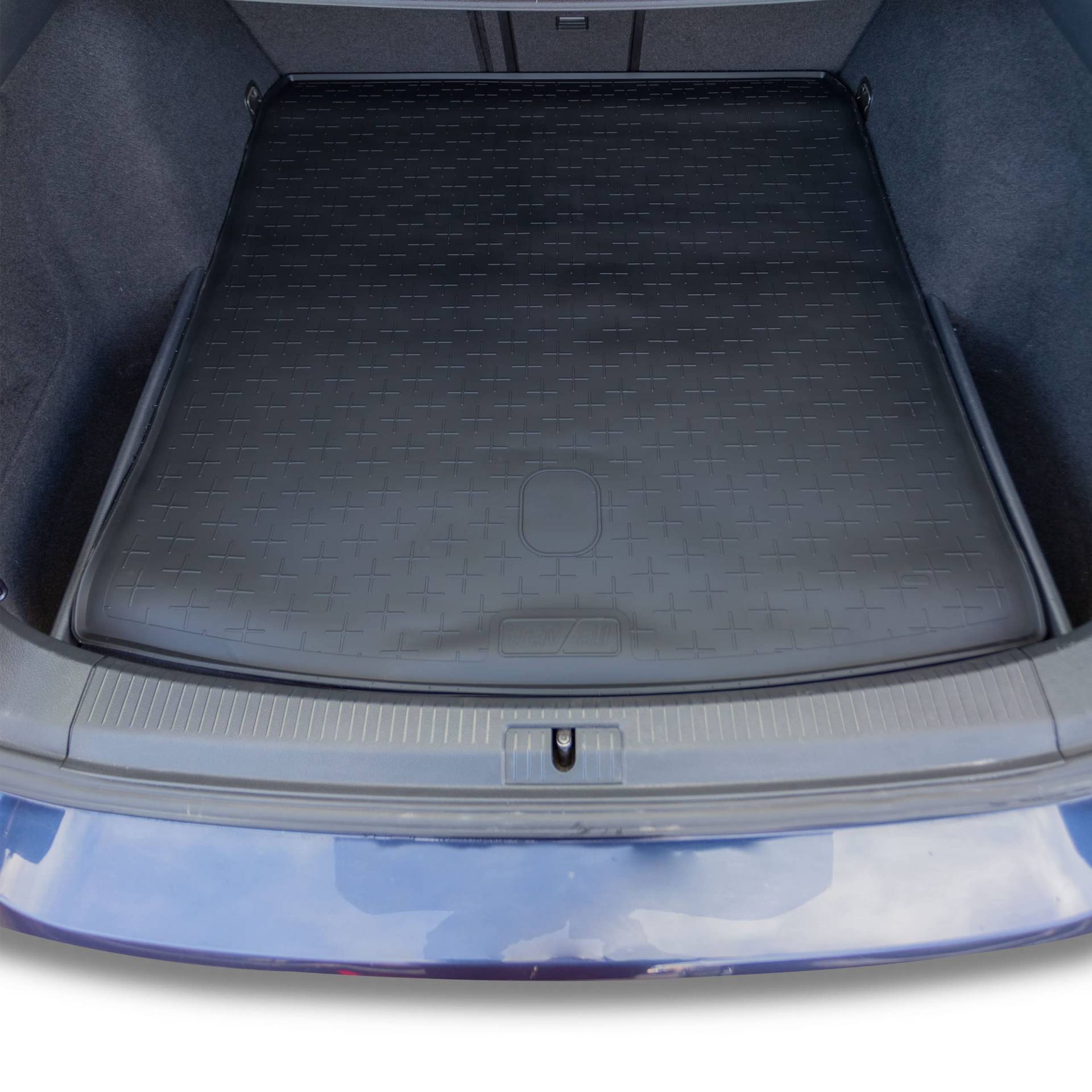 Travall Kofferraumwanne Kompatibel Mit Volkswagen Golf Kombi (2013-2019) Premium Auto-spezifische Kofferraummatte wasserdicht schwarzer Gummi für jedes Wetter hundefreundlich von Travall