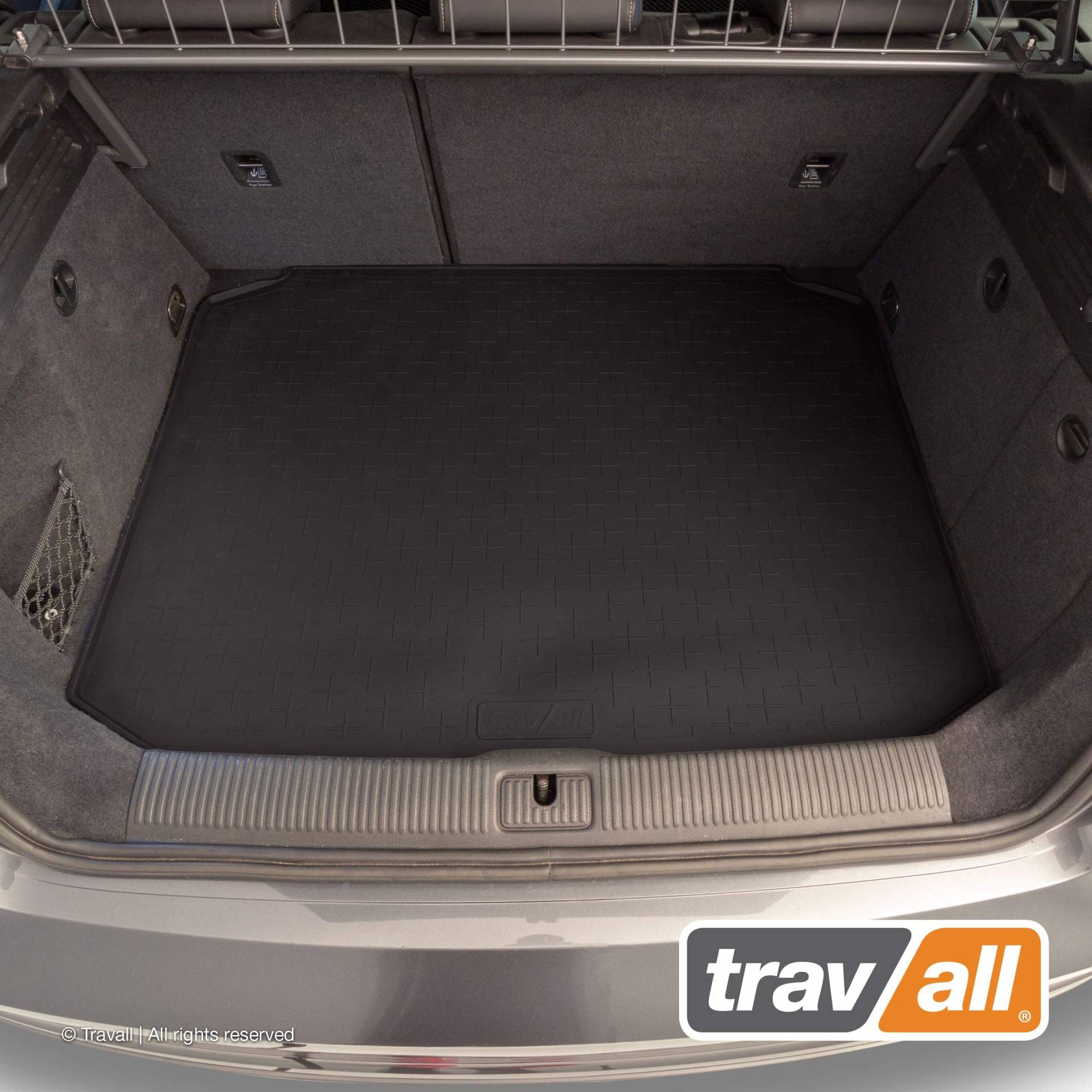 Travall Kofferraumwanne Kompatibel Mit Audi A3 Sportback (2012-2020) Premium Auto-spezifische Kofferraummatte wasserdicht schwarzer Gummi für jedes Wetter hundefreundlich von Travall