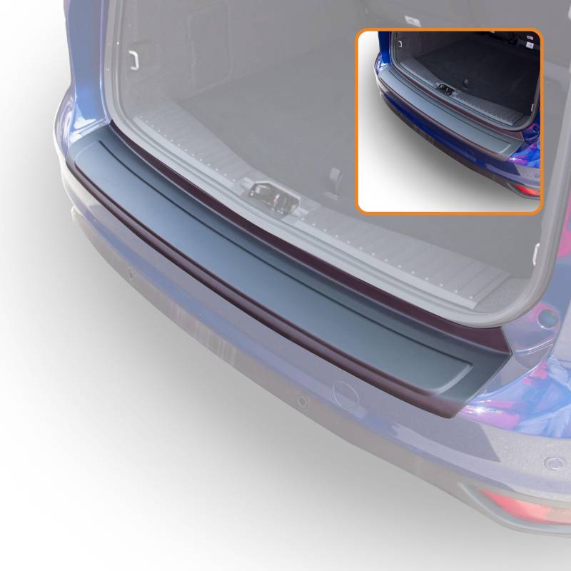 Travall Protector Stoßstangenschutz Kompatibel Mit Ford C-Max 2015-2019 TBP1084P – Maßgeschneiderter Ladekantenschutz aus Hochwertigem ABS-Kunststoff von Travall