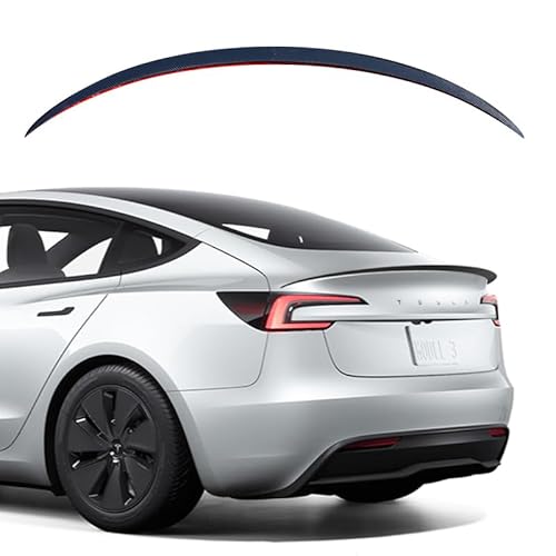 TREESICHE Spoiler Model 3 Carbonfaser-Spoiler-Heckflügel für 2019-2023 Model 3 (Matte Carbonfaser) von Treesiche