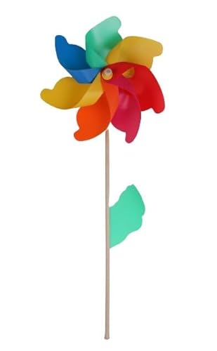 TrendLine Windrad Regenbogen Ø ca. 42cm Windspiel Gartenstecker Gartendeko von Trend Line