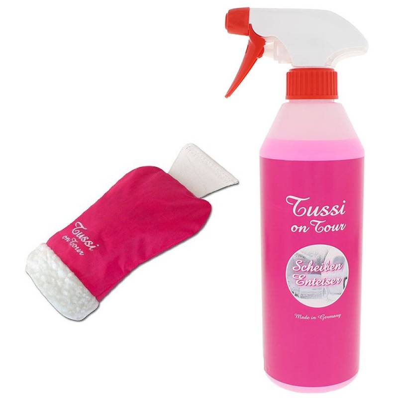 Trendandstylez Tussi on Tour - Eiskratzer Handschuh + Scheiben Enteiser Spray 500ml von Trendandstylez