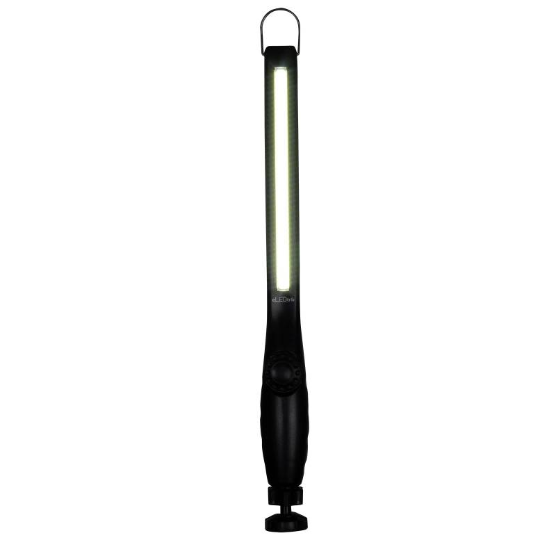 Trendyshop365 LED-Akku-Arbeitsleuchte Länge ca.38cm Variabler Magnetfuß Haltebügel Akkuleistung 2000mAh stufenlos dimmbar inklusive Kfz-Adapter und USB-Ladekabel (1 Stück) von Trendyshop365