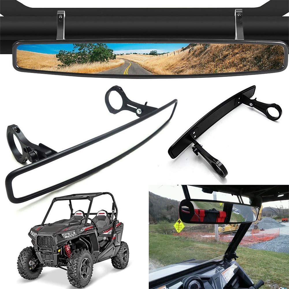 Triclicks 15" Weite Rückspiegel Anti-Kratzer Konvexe Spiegel 1.75" Rollbügeln für ATV UTV Polaris RZR800 1000 XP900 1000 S Mount von Triclicks