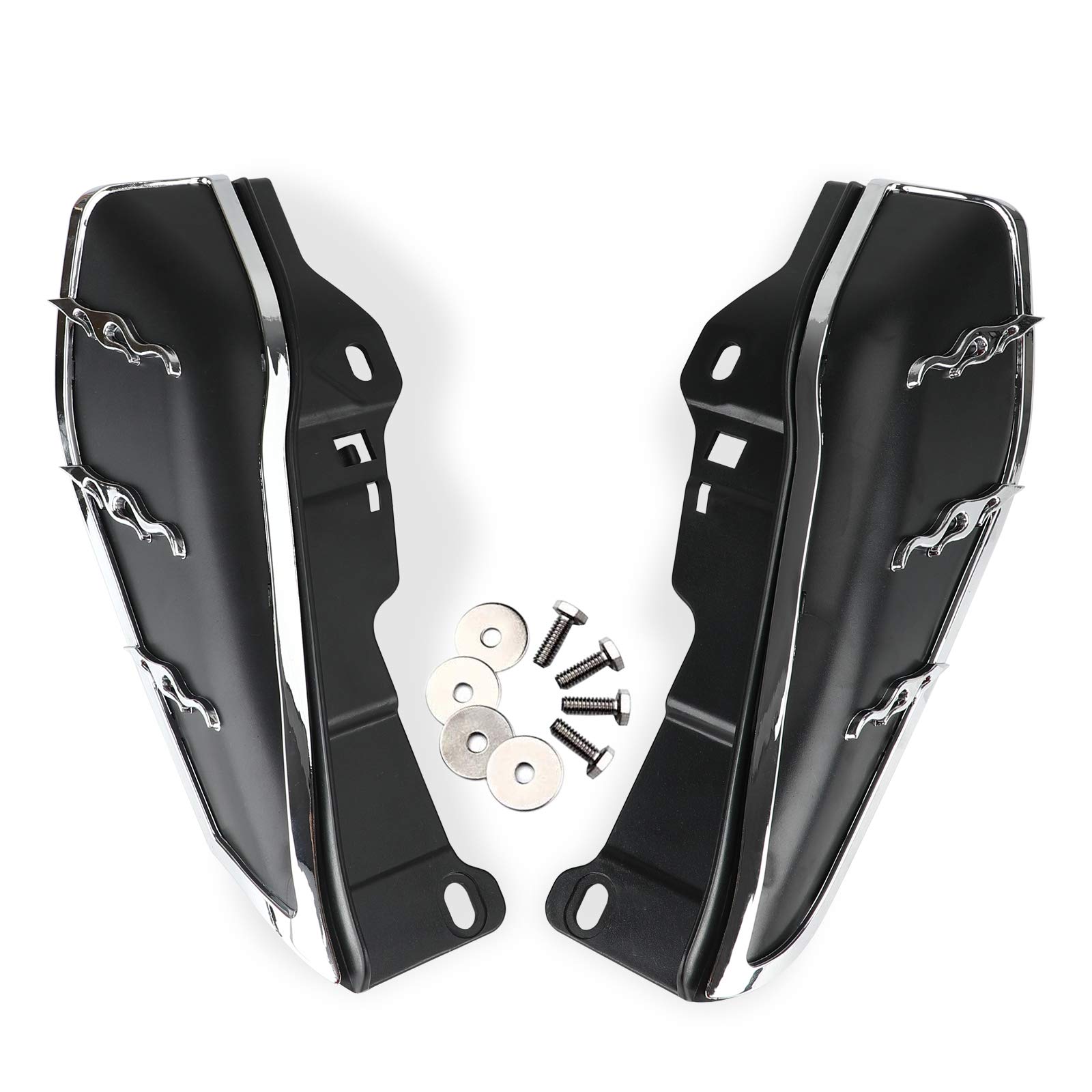 Triclicks Motorrad Mid-Frame Air Deflector Hitzeschild Trim Für Harley Electra Street Glide 2009-2016 von Triclicks