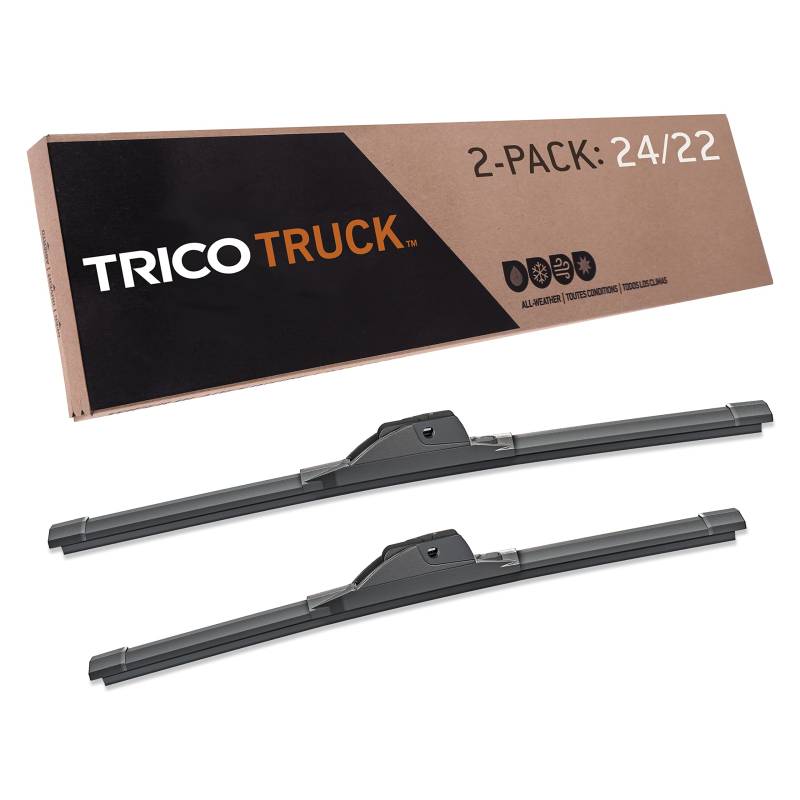 TRICO Solutions™ Truck 61 cm & 55,9 cm 2 Stück Hochleistungs-Auto-Ersatz-Scheibenwischerblätter für ausgewählte Ford, Honda, Nissan, Toyota, BMW und Buick Modelle (58-2422) von Trico