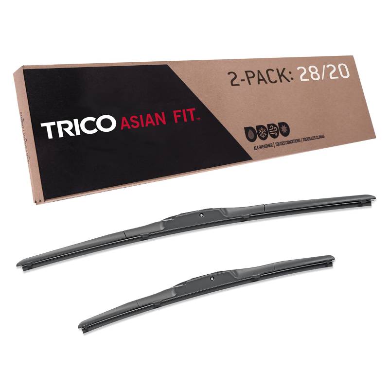 TRICO Solutions Asian Fit 28 Zoll & 20 Zoll Pack of 2 High Performance Automotive Ersatz Scheibenwischer Blades for 2010-2022 Toyota Sienna (57-2820) von Trico