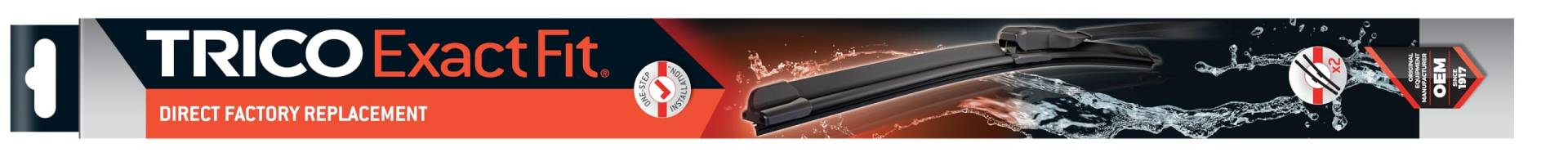 Trico Exakte Passform Scheibenwischer - Beam Blade | Länge:650/430mm | Set Frontwischer für RHD BWM 6 F06, F12, F13 | Peugeot: 207, 207 SW, 207 CC | Ford: Focus II von Trico