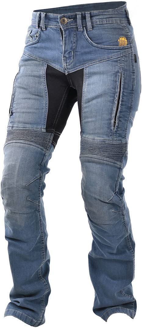 Trilobit Motorrad Damen Jeans,blau, 30 von Trilobite