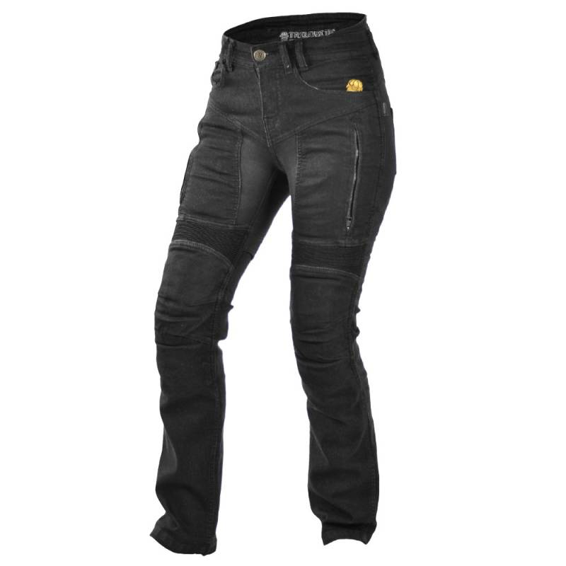 Trilobit Motorrad Damen Jeans,schwarz, 36 von Trilobite