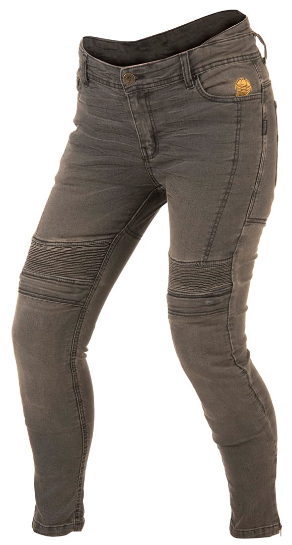 Trilobite Micas Urban Damen Motorrad Jeans, grau, 32/32 von Trilobite