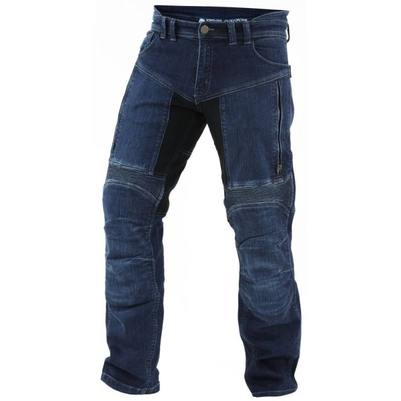 Trilobite Parado Dupont Kevlar Jeans // Motorradjeans // inkl. Protektoren - Langgröße blau von Trilobite