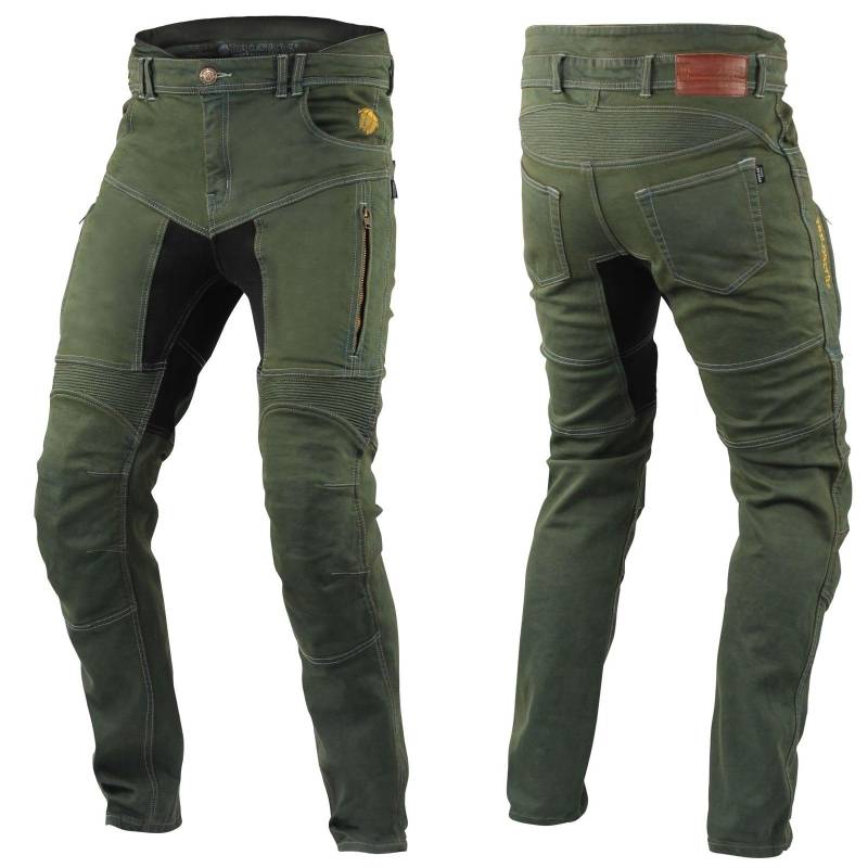 Trilobite Parado Grey Damen Motorradjeans (Khaki,36) von Trilobite