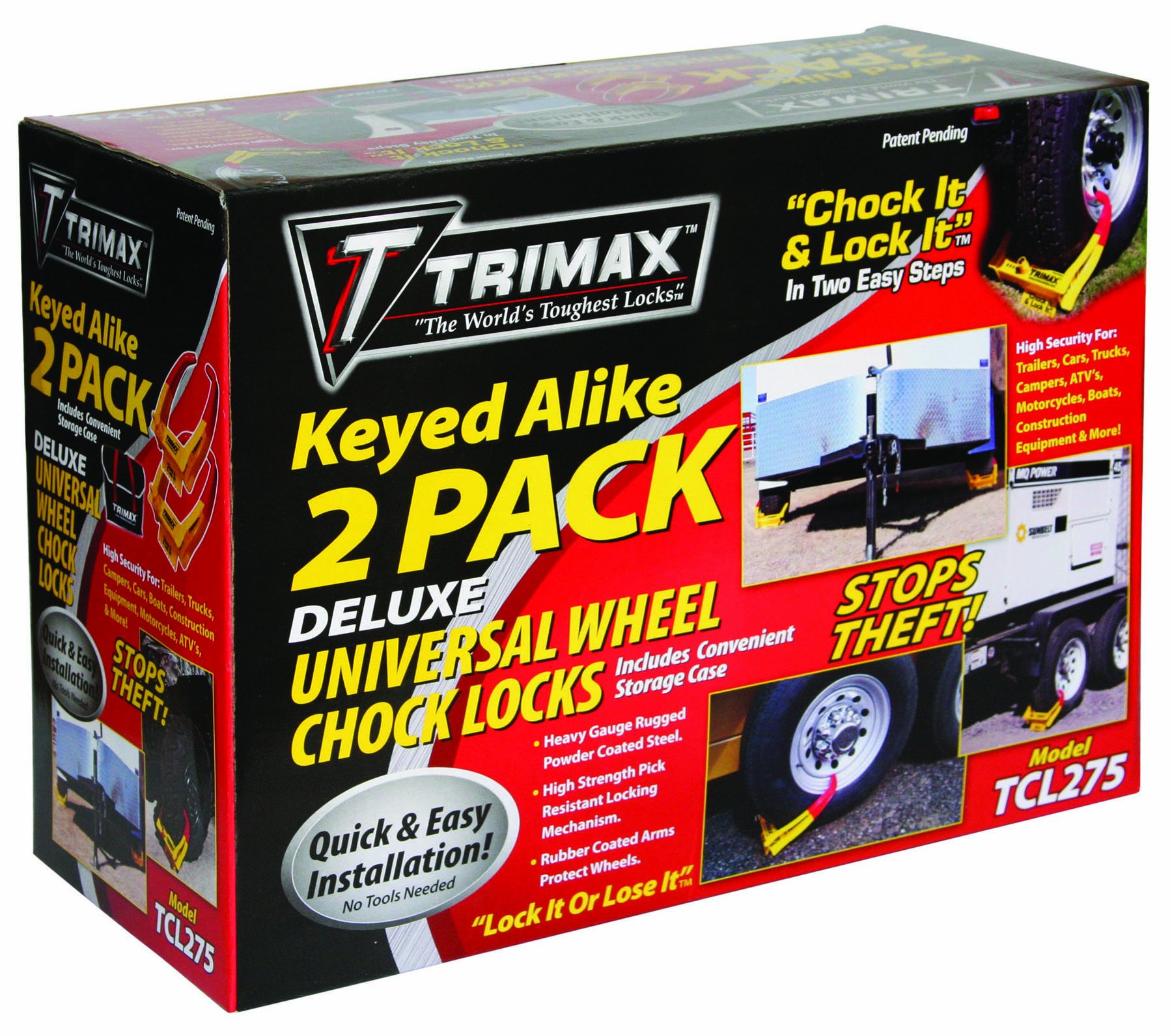 Trimax Wählen Sie entweder tcl275 Medium Deluxe gleichschliessend Unterlegkeil Lock, (2 Stück) von Trimax