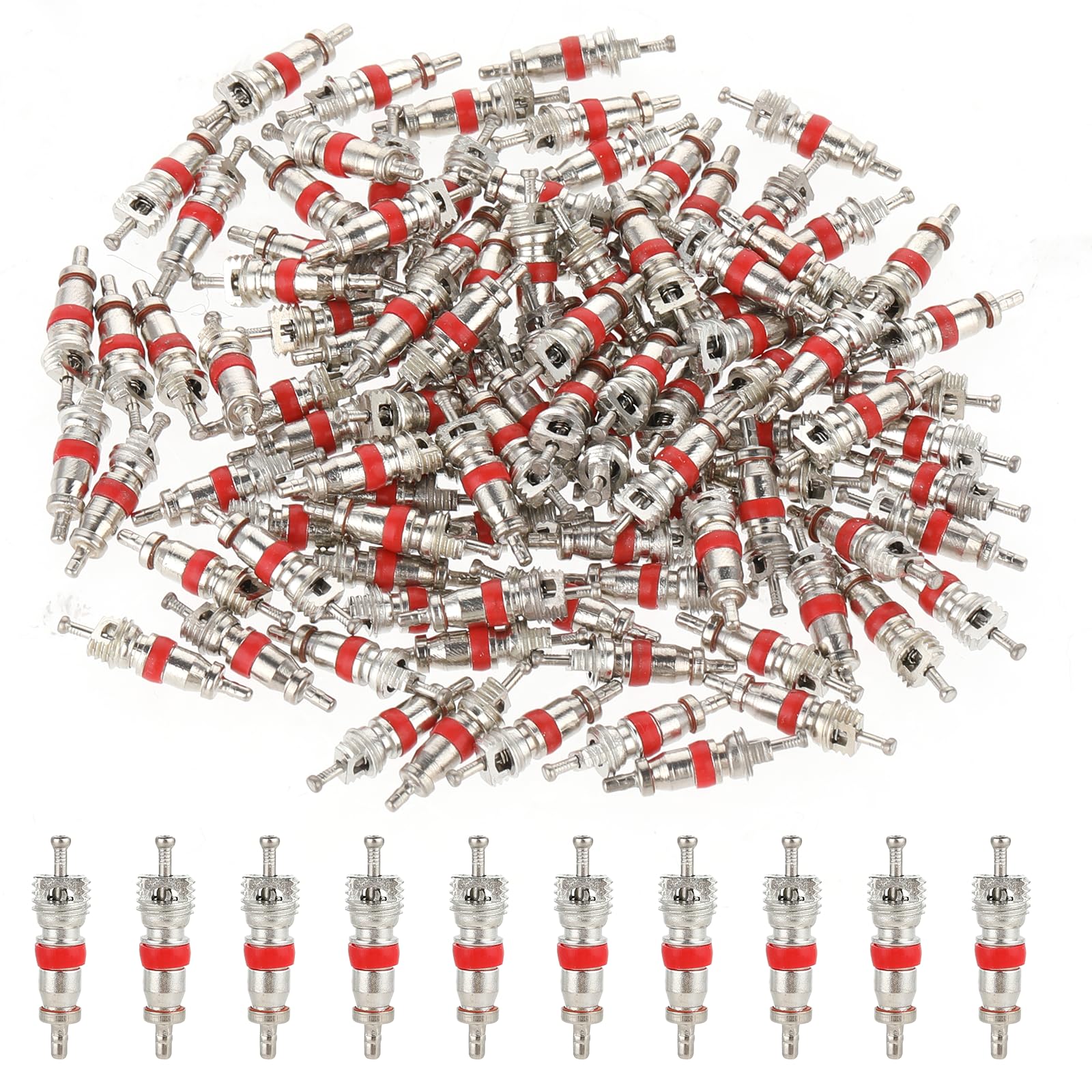100 Stück Ventileinsatz-Kerne Universeller Ersatz Ventilkerne Ventilschaftkernteile für die meisten Modelle von Auto Fahrrad Motorrad von Trinkrittey
