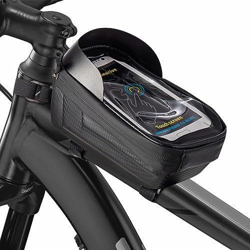 Trintion Fahrrad Rahmentasche, Wasserdicht Lenkertasche mit TPU Touchschirm, Fahrradtasche Rahmen für Smartphone bis zu 6.5 Zoll für Montainbikes, Fahrrad, Rennrad, Ebikes von Trintion