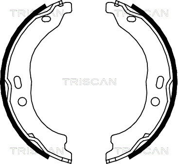 Bremsbackensatz, Feststellbremse Hinterachse Triscan 8100 15024 von Triscan