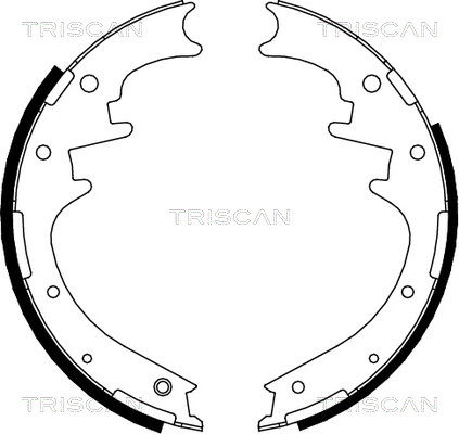 Bremsbackensatz Hinterachse Triscan 8100 10016 von Triscan