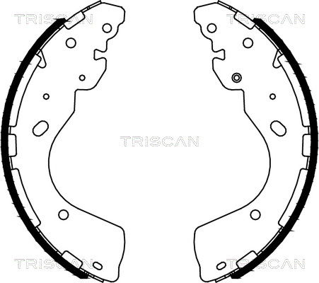 Bremsbackensatz Hinterachse Triscan 8100 14012 von Triscan