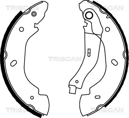 Bremsbackensatz Hinterachse Triscan 8100 16007 von Triscan