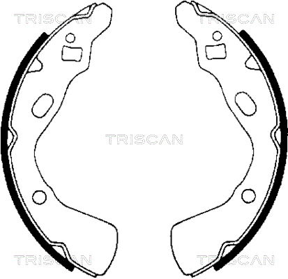 Bremsbackensatz Hinterachse Triscan 8100 18507 von Triscan