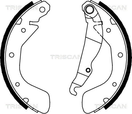 Bremsbackensatz Hinterachse Triscan 8100 24540 von Triscan