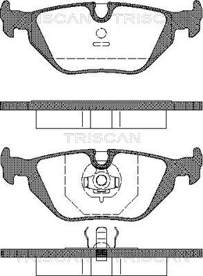 Bremsbelagsatz, Scheibenbremse Hinterachse Triscan 8110 11001 von Triscan