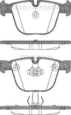 Bremsbelagsatz, Scheibenbremse Hinterachse Triscan 8110 11018 von Triscan