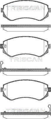 Bremsbelagsatz, Scheibenbremse Triscan 8110 14014 von Triscan