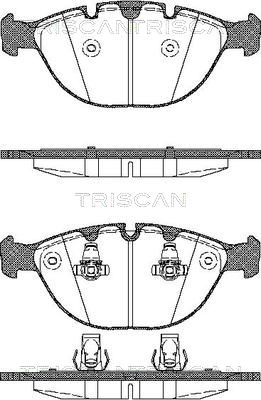 Bremsbelagsatz, Scheibenbremse Vorderachse Triscan 8110 11011 von Triscan