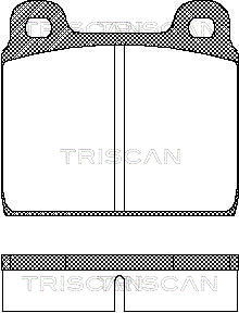 Bremsbelagsatz, Scheibenbremse Vorderachse Triscan 8110 29211 von Triscan